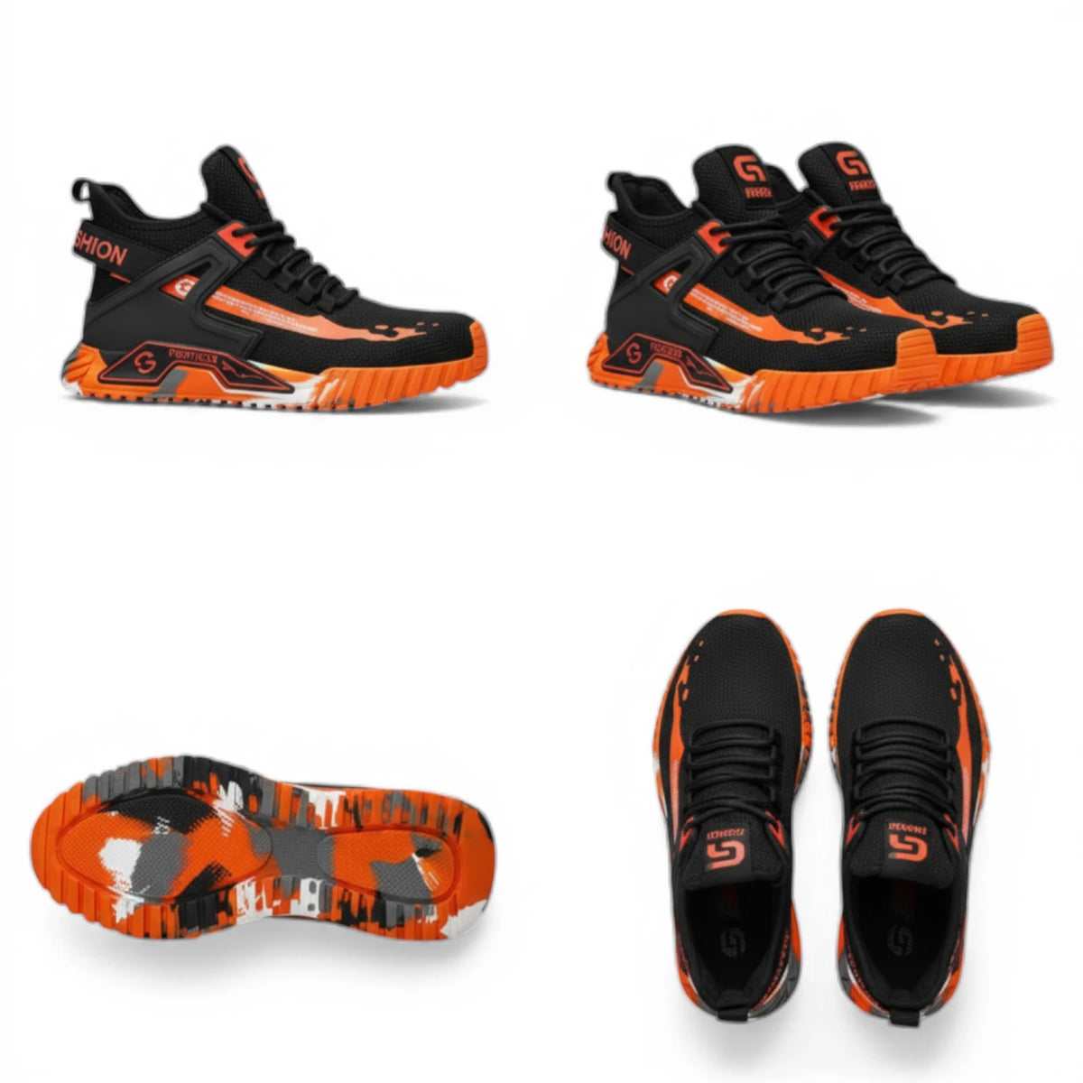 Chaussure De Sécurité Mixte Orange et Noire -  Vaporex