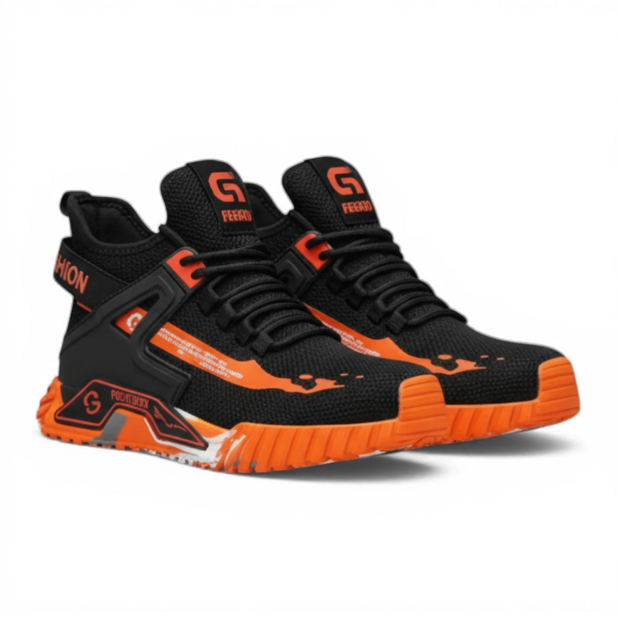 Chaussure De Sécurité Homme et Femme Orange et Noire - Vaporex