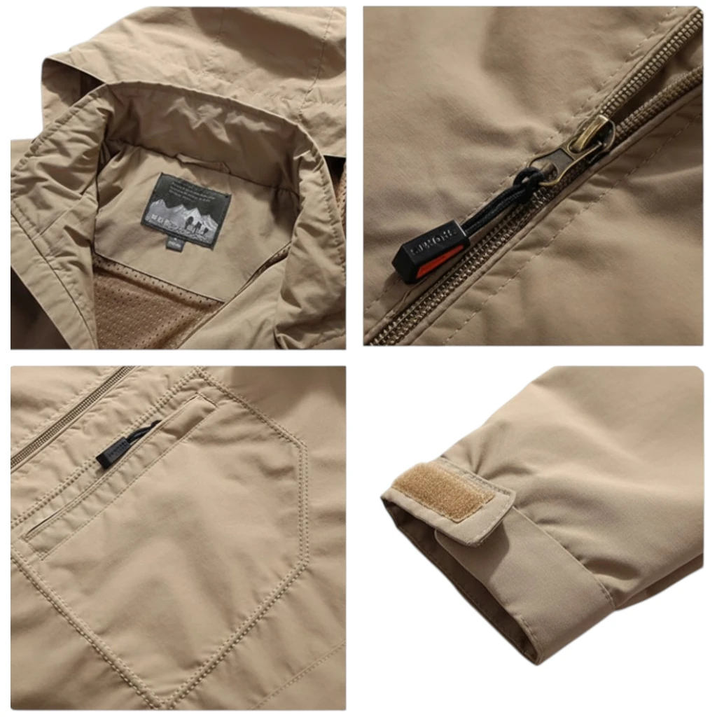 Veste De Travail Homme Imperméable Kaki  - ProShell